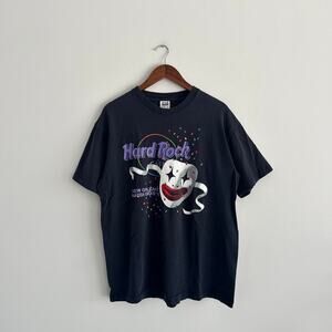 90s Vintage Hard Rock Cafe New Orleans Mardi Gras black Tee